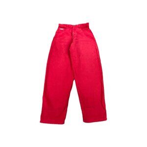 VTG Cross Colours Baggy Jeans Mens 36 Red Hip Hop Rap Nation Academic Hardwear